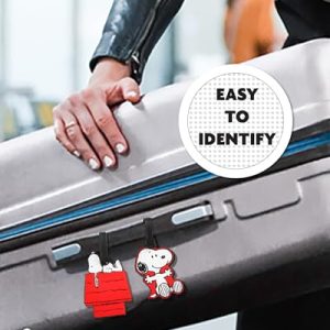Peanuts Snoopy 4-Pack PVC Luggage & Bag Tags