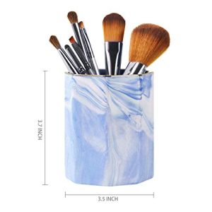 WAVEYU Marble Pen Holder Cup – Desk Organizer