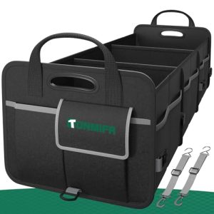 Tonmifr Heavy-Duty 92L Trunk Organizer for SUV, Car, Minivan