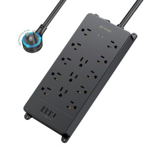 TROND Surge Protector Power Strip with USB-C, 13 Outlets