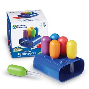 Jumbo Colorful Eyedroppers for Kids – Science & Play