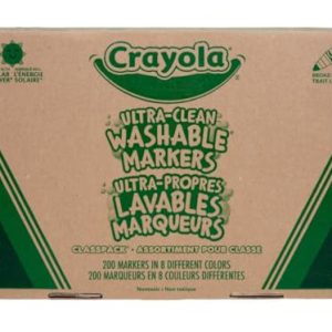Crayola 200ct Broad Line Washable Markers – Bulk