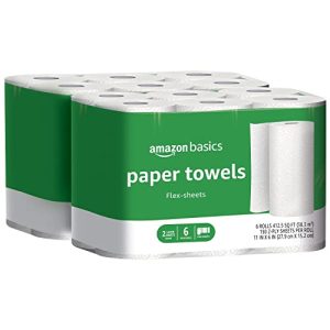 Amazon Basics Flex-Sheets Paper Towels - 12 Rolls