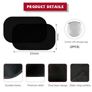 Povtii Car Window Shades – 2 Pack Universal UV Protection