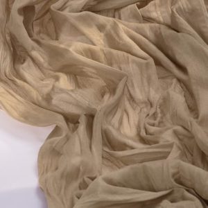 Nude Brown Cheesecloth Table Runner for Boho Decor