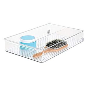 iDesign Linus Rolling Divided Organizer Bin - BPA-Free