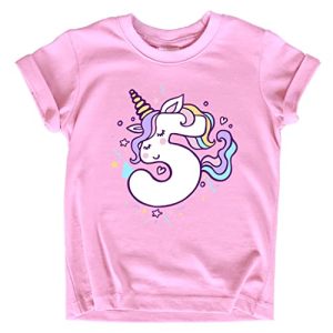 Unicorn 5th Birthday Shirt for Girls – Pink