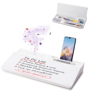 Glass Desktop Whiteboard & Keyboard Stand with Aroma