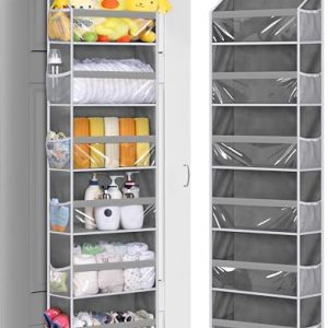 MISSLO Heavy Duty Over Door Organizer - 6 Large Pockets