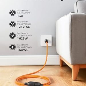 Cable Matters 10ft Heavy Duty 13A Power Extension Cord 2-Pack