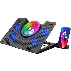 KLIM Nova RGB Gaming Laptop Cooling Pad + Phone Holder