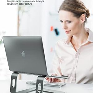 Nulaxy C3 Aluminum Detachable Laptop Stand (Gray)