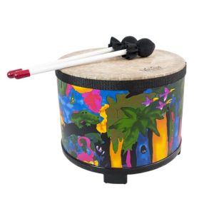 Remo Kids Percussion Floor Tom Drum - Rain Forest 10 Inch