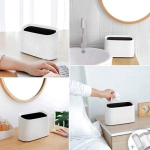 AYADA Tiny 1.5L Desk Mini Trash Can – White