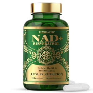 LUXHEALTH NADH Resveratrol: Anti-Aging & Energy Boost