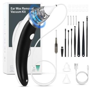 Electric Ear Wax Vacuum Removal Kit - 5 Suction Levels