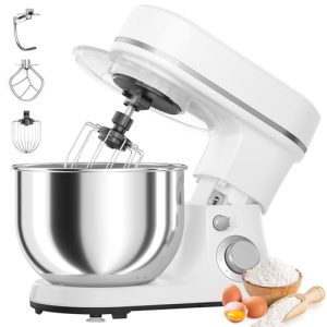 800W Electric Stand Mixer – 5.3QT Bowl, 6-Speed Kitchen Mixer