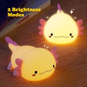 Axolotl Silicone Night Light for Kids – Rechargeable