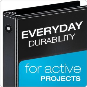 Cardinal Economy 3-Ring Binders, 5/8″, Black, 12-Pack