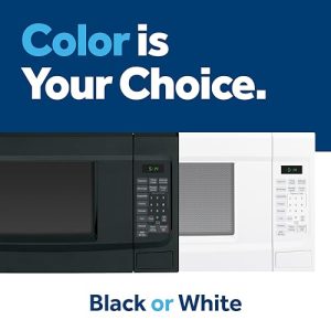 GE 1.4 Cu Ft Microwave Oven – 1100W Black Countertop