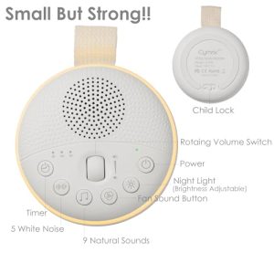 Portable White Noise Machine with Night Light