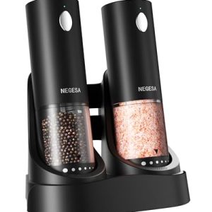 Rechargeable Electric Salt & Pepper Grinder Set