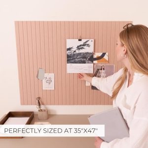 Stylish 35″x47″ Felt Bulletin Board | 12 Tiles