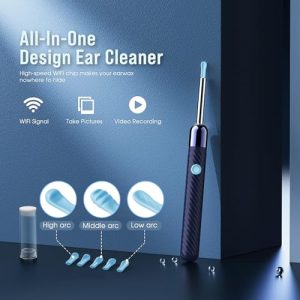 Ear Wax Removal Tool with 1080P Camera & 8-Pc Kit