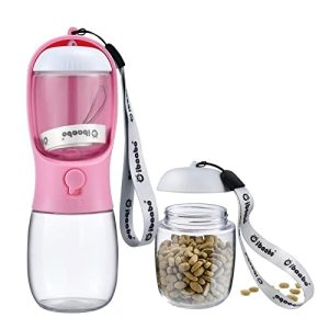 Cibaabo Portable Dog Water Bottle & Food Dispenser