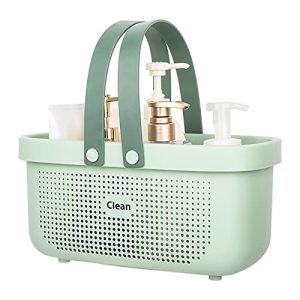 JiatuA Green Plastic Portable Storage Basket