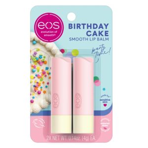 eos Natural Shea Birthday Cake Lip Balm 2-Pack