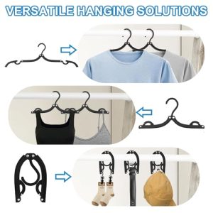 36-Pack Portable Folding Travel Clothes Hangers