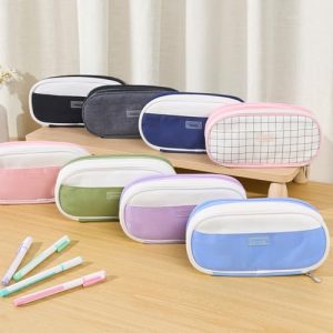 Sooez Expandable 5-Compartment Pencil Case for Teens