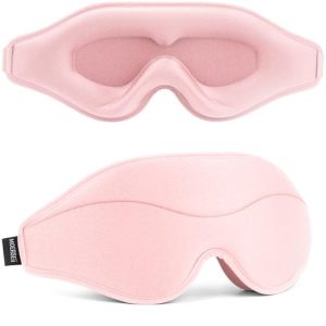 MOEASEii 3D Blackout Sleep Mask - Lightweight & Soft