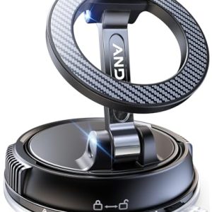 MagSafe Car Phone Mount – Strong Suction & Magnetic Carbon Fiber