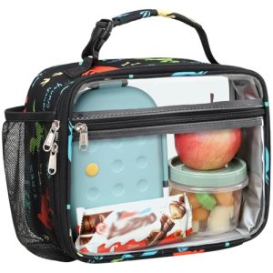 Clear Dinosaur Kids Lunch Bag – Heavy Duty