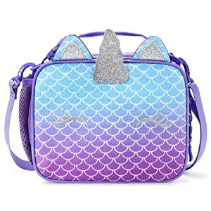 Mibasies Insulated Lunch Box - Mermaid Rainbow Unicorn