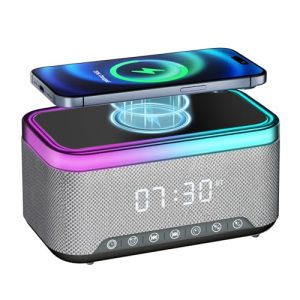 Mloas Wireless Charging Alarm Clock - Bluetooth & White Noise