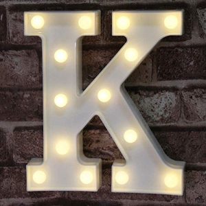 Pooqla LED Marquee Letter Light - "K" Home Decor