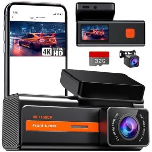 Mini 4K+1080P Dual Dash Cam with WiFi & App