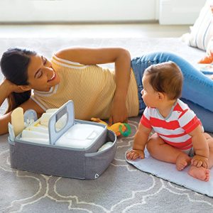 Munchkin Portable Diaper Caddy Organizer – Grey