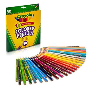 Crayola 50-Count Colored Pencils Set - Art & Drawing