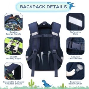 Cusangel Kids Dinosaur Backpack – Glow in Dark 16-inch