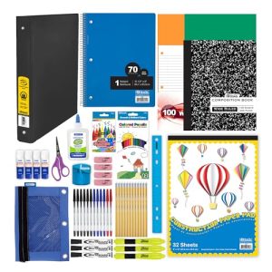 BAZIC Elementary School Supply Kit 86-Count