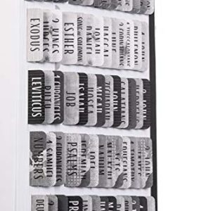 DiverseBee Laminated Bible Tabs – Large Print & Easy Apply