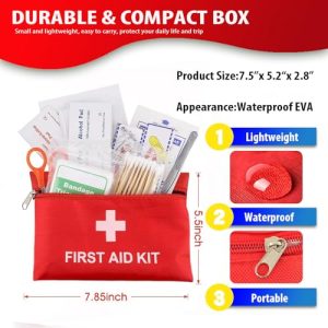 92-Piece Mini Emergency First Aid Kit for Car & Travel