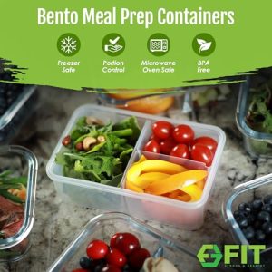 FIT Strong & Healthy 4-Pack Bento Lunch Box Set