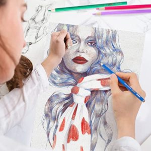 Finenolo 48-Pack Soft Core Colored Pencils & Sharpener