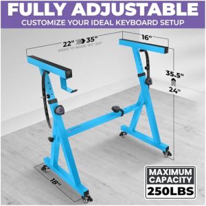 Liquid Stands Z-Style Rolling Keyboard Stand