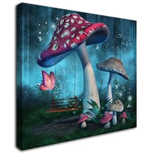 Magical Forest Canvas Wall Art – Kids Nursery Decor 12×12